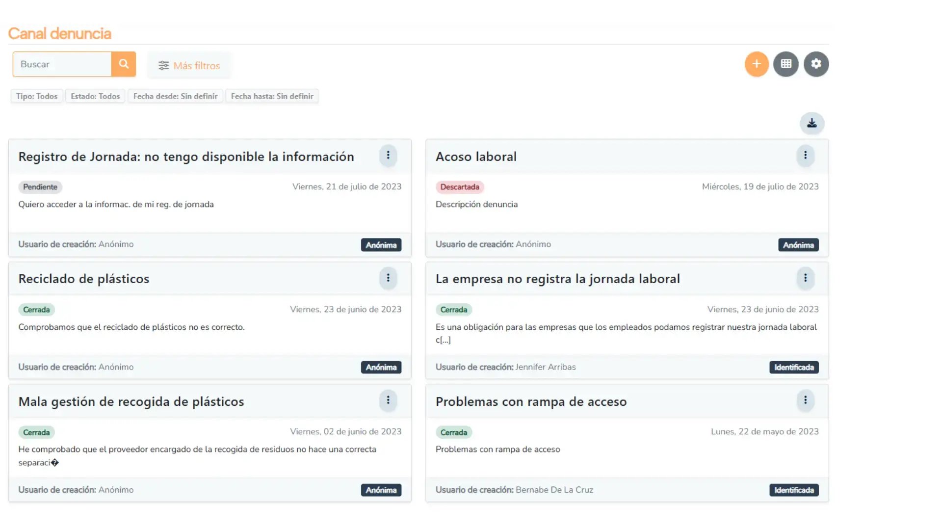 Canal de Denuncias OpenHR 