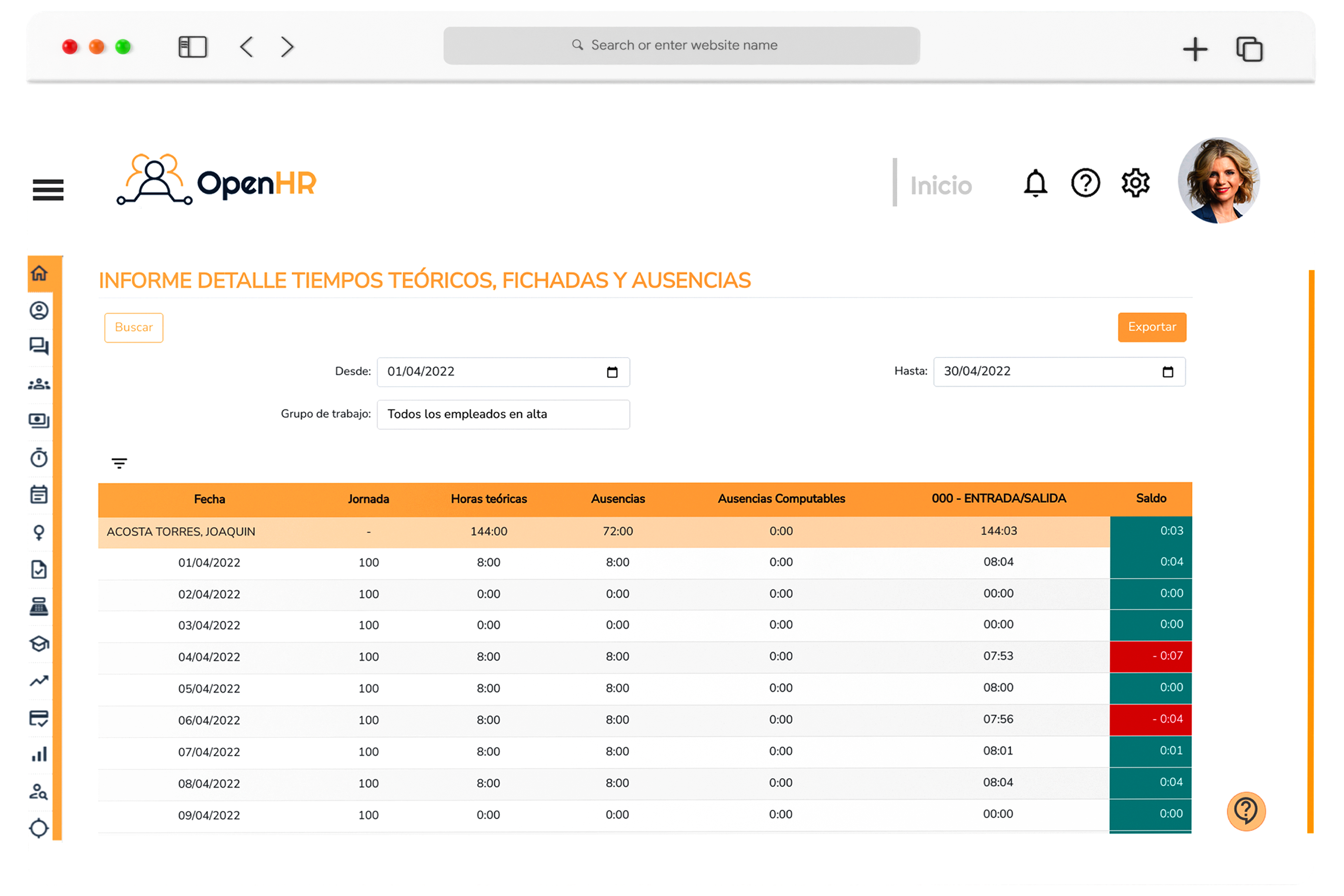 Control Horario 